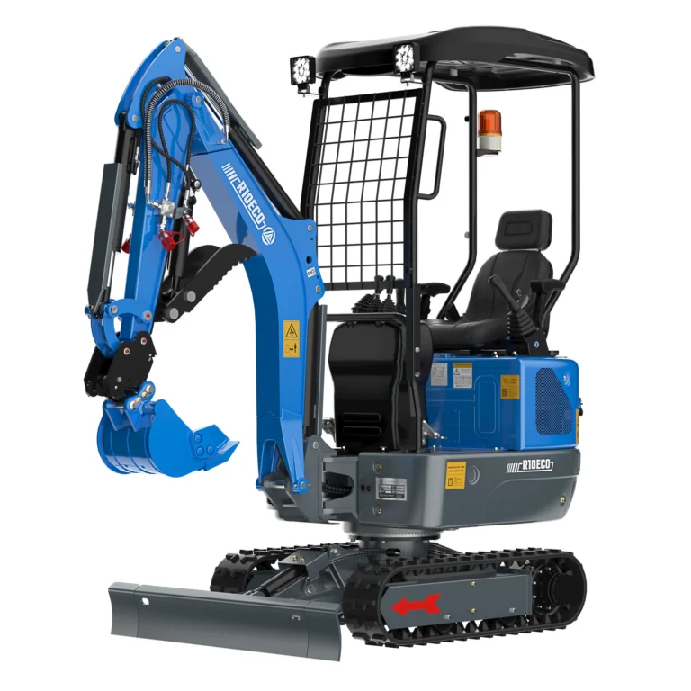 Rippa R10-6 ECO minigrävare 1 ton med tak och schaktblad